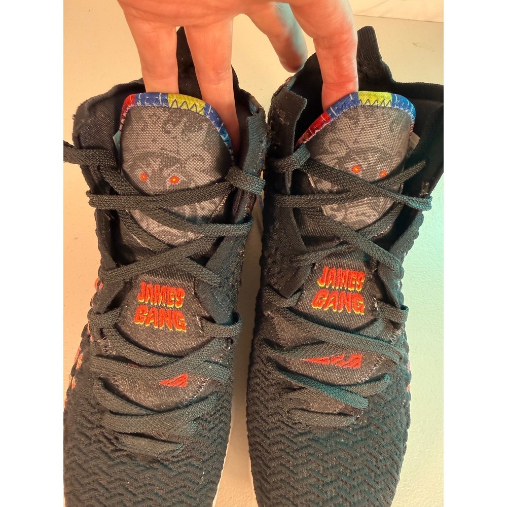 Nike LeBron 17 James Gang Black Multi Color BQ3177-005 Mens 11.5 Basketball Shoe - Picture 9 of 12